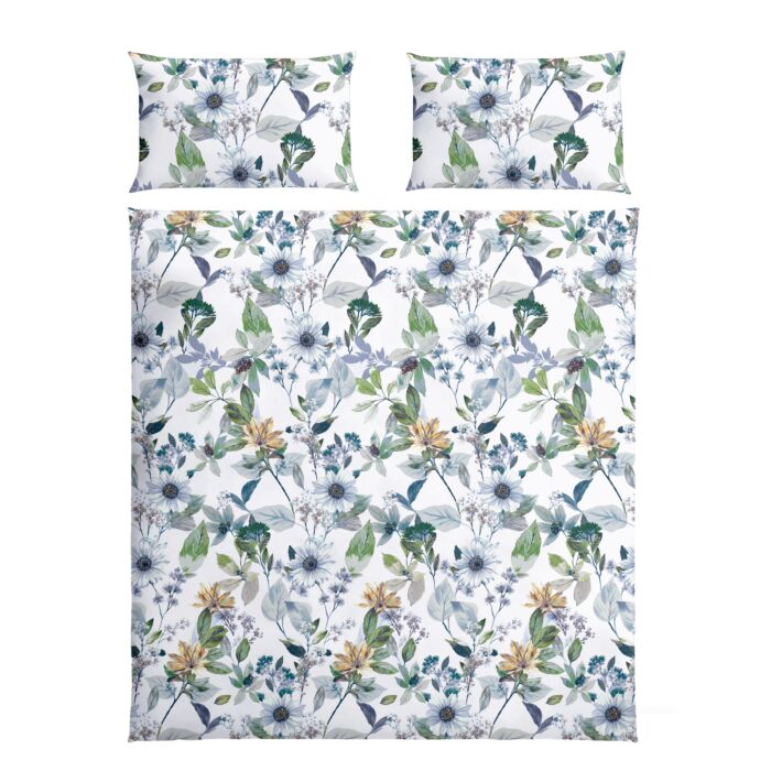 Bettwäsche mit Blumenmotiv – Kissenbezug – 65x100 cm