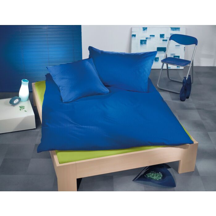 Bettwäsche Uni Satin-Seersucker
