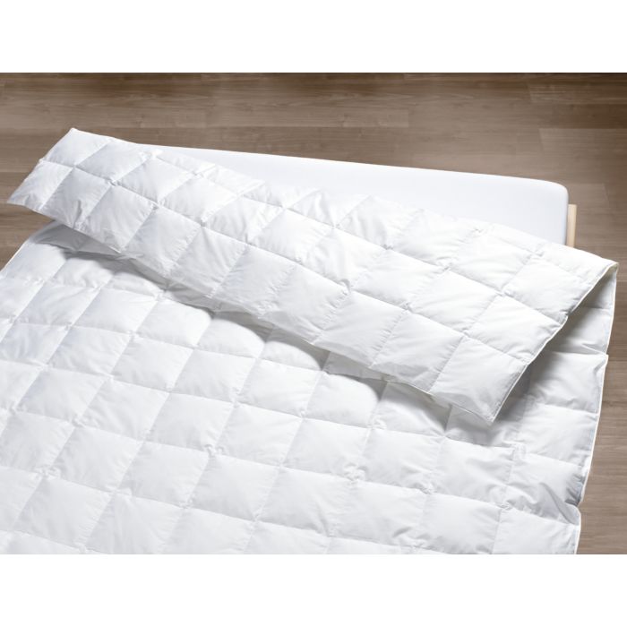 Image of Billerbeck Sommerduvet Lou mit abgesteppten Karos, weiss, 240x240 cm bei Lehner Versand Schweiz