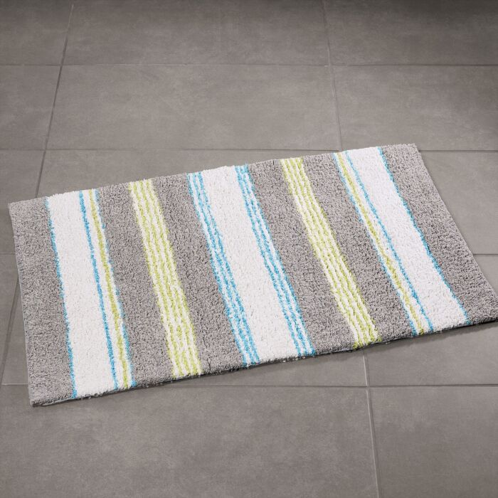Badteppich gestreift in schönen Farben – 50x80 cm