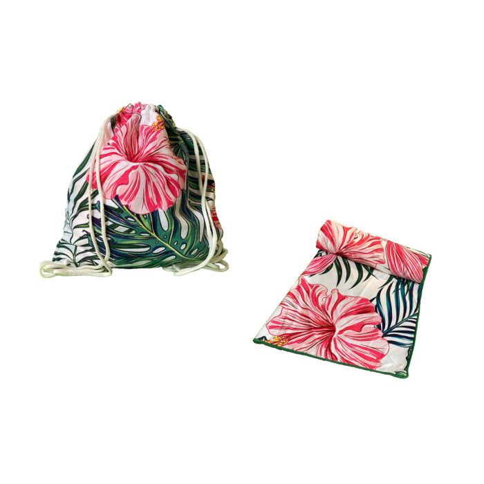 Image of 2 in 1 Strandtuch, pink, 75x150 cm bei Lehner Versand Schweiz