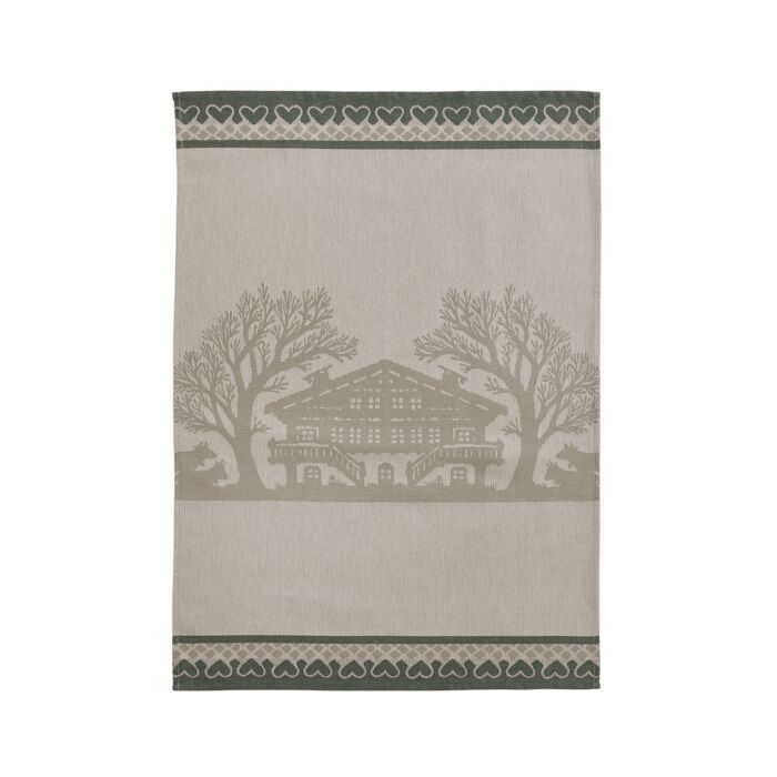 Lot de 2 linges de cuisine avec motif de papier découpé