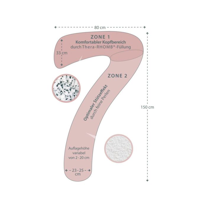 My7 Seitenschläferkissen in 7-Form