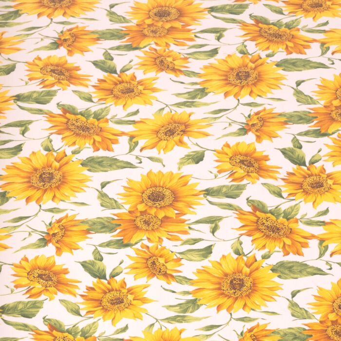 Nappe acrylique ornée de grands tournesols