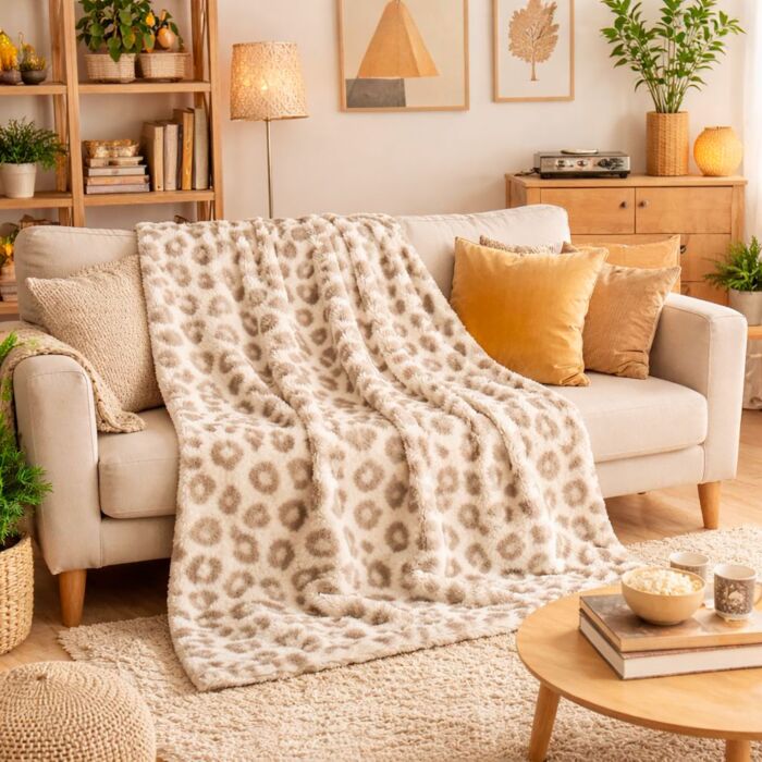 Plaid douillet en microfibre Teddy