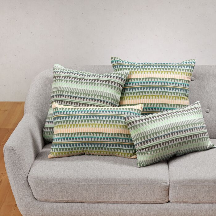 Coussin d'assise orné de petits triangles