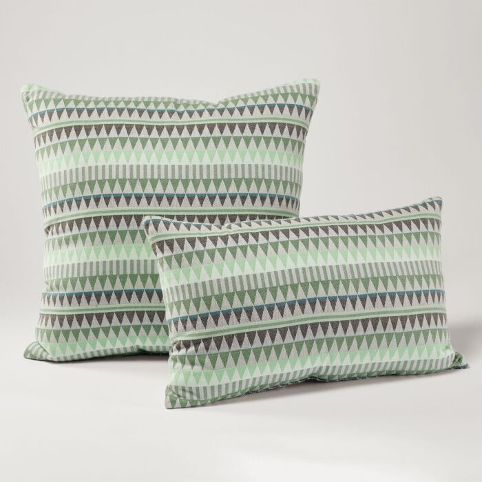 Coussin d'assise orné de petits triangles