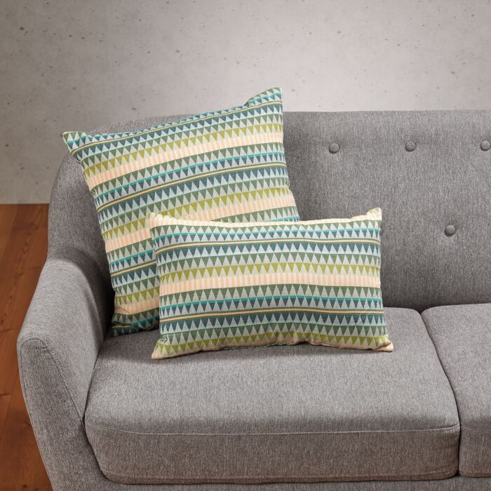 Coussin d'assise orné de petits triangles