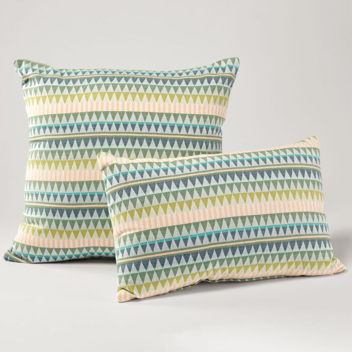 Coussin d'assise orné de petits triangles