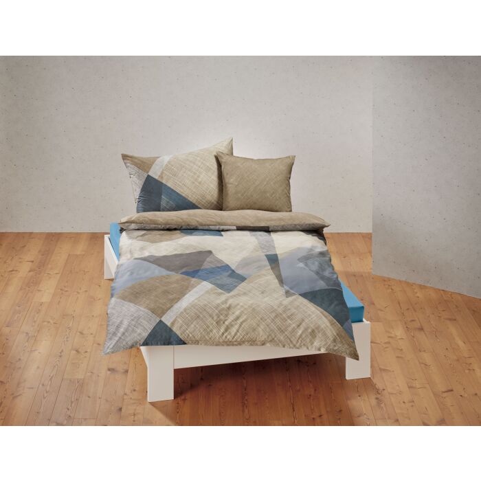 Bettwäsche mit geometrischem Muster – Duvetbezug – 200x210 cm
