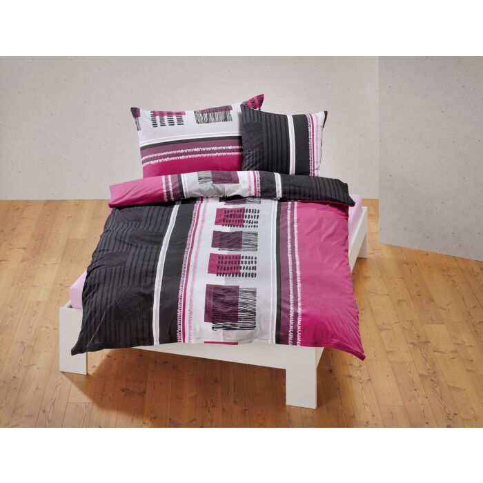 Bettwäsche mit trendigem Grafikdesign – Kissenbezug – 50x70 cm
