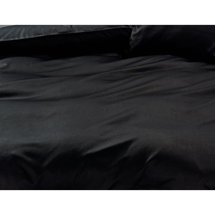 Uni Satin Bettwäsche mit Biese