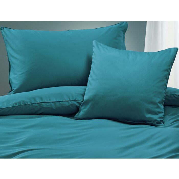 Uni Satin Bettwäsche mit Biese