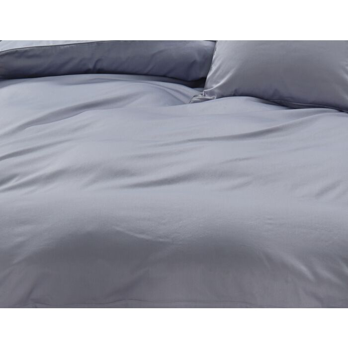 Uni Satin Bettwäsche mit Biese