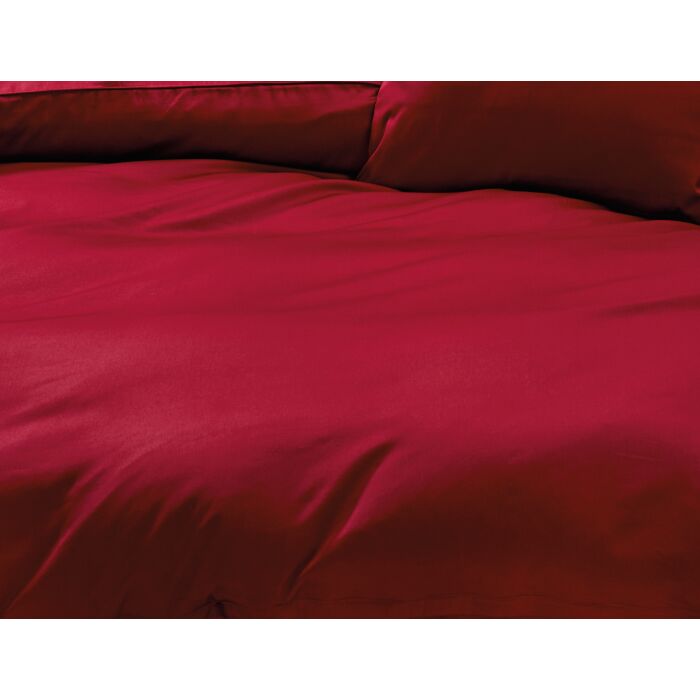 Uni Satin Bettwäsche mit Biese