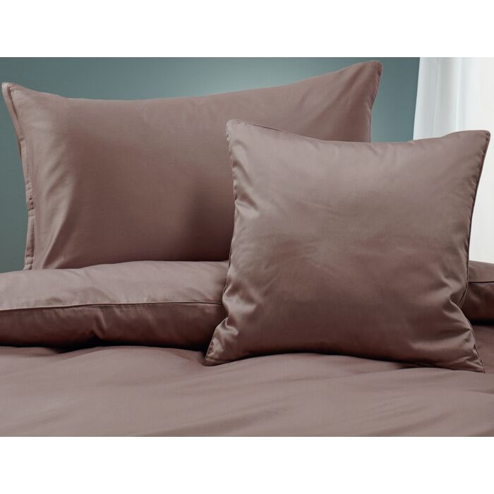 Uni Satin Bettwäsche mit Biese