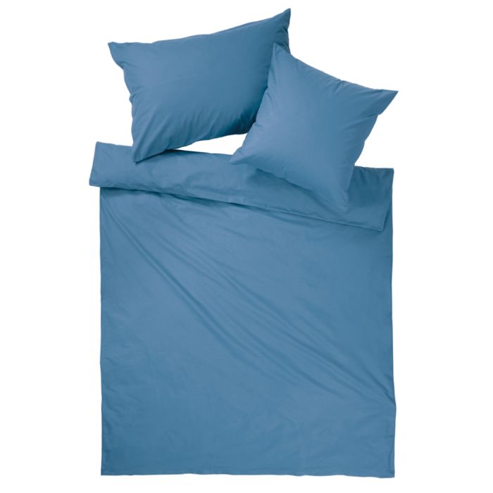 Image of Mary Rose Bettwäsche Bio-Renforcé Uni, blau, 50x70 cm bei Lehner Versand Schweiz