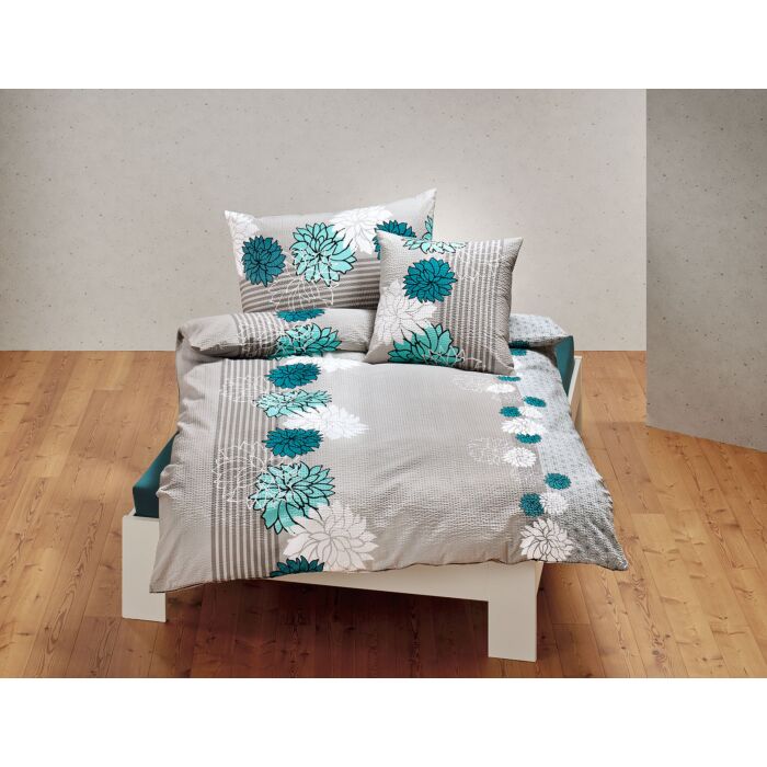 Bettwäsche mit Blütenmotiv – Duvetbezug – 160x210 cm