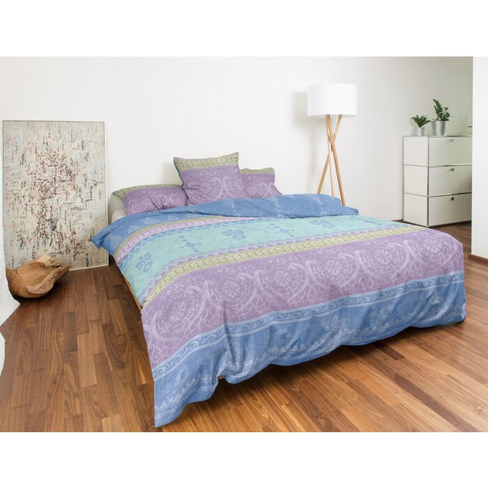 Satin Bettwäsche mit indischem Muster – Kissenbezug – 65x100 cm