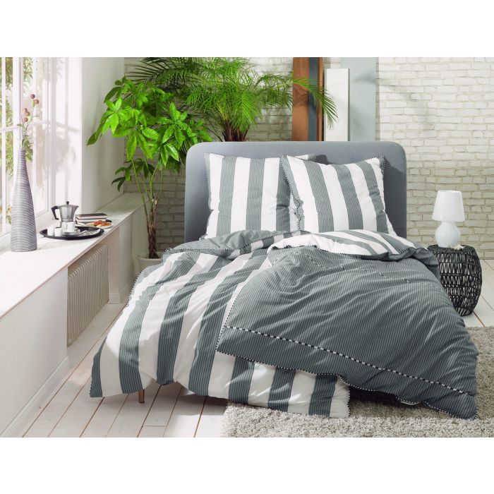 Image of Esprit Bettwäsche Veneto, grau, 65x65 cm bei Lehner Versand Schweiz