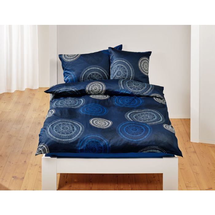 Image of Bettwäsche mit kreisförmigen Mandalamustern, blau, 65x100 cm bei Lehner Versand Schweiz