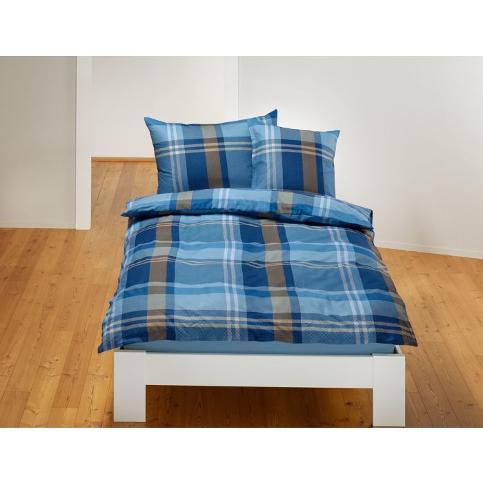 Image of Bettwäsche in trendigem Karomuster, blau, 240x240 cm bei Lehner Versand Schweiz