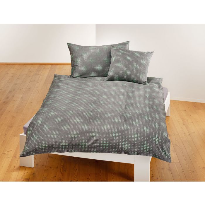 Image of Bettwäsche mit ganzflächigem Punktemuster, grau, 240x240 cm bei Lehner Versand Schweiz