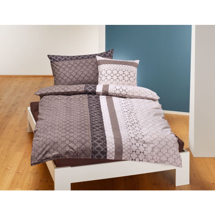 Image of Biberna Bettwäsche mit modernem Muster, natur, 200x210 cm bei Lehner Versand Schweiz