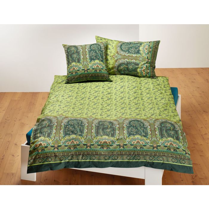 Image of Bassetti Granfoulard Bettwäsche Cefalu, grün, 65x65 cm bei Lehner Versand Schweiz