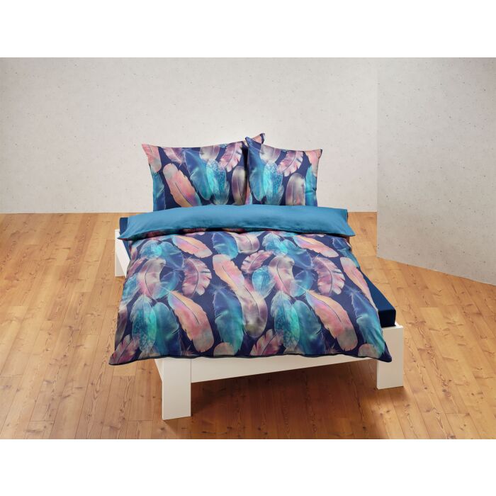 Bettwäsche mit farbigem Federprint – Kissenbezug – 50x70 cm