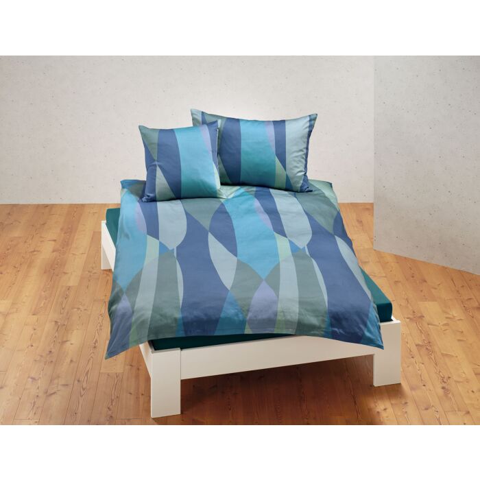 Bettwäsche mit farbenfrohem geometrischen Muster – Duvetbezug – 160x210 cm