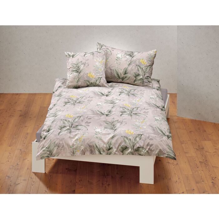 Bettwäsche mit elegantem Blumenmuster – Kissenbezug – 65x100 cm