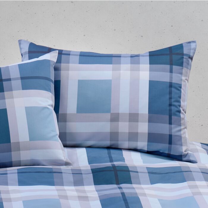 Linge de lit avec motif à carreaux