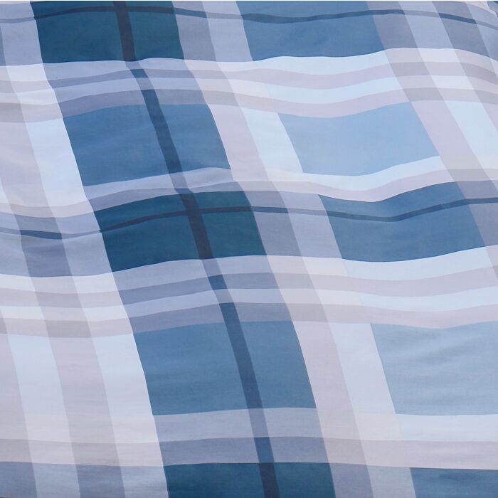 Linge de lit avec motif à carreaux