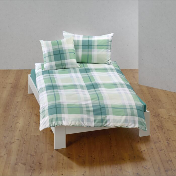Linge de lit avec motif à carreaux