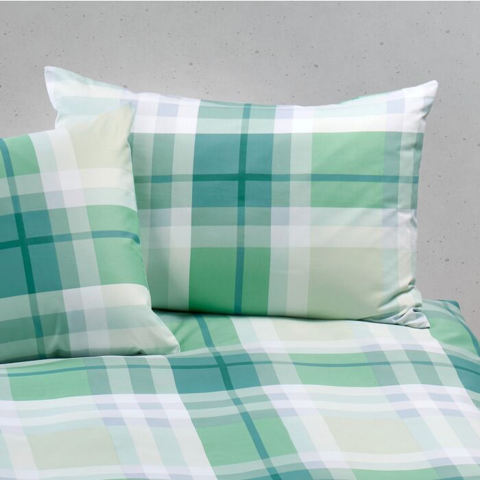 Linge de lit avec motif à carreaux