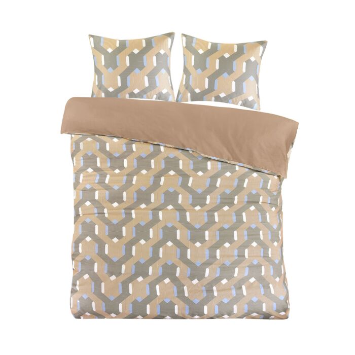 Linge de lit au style graphique main product photo