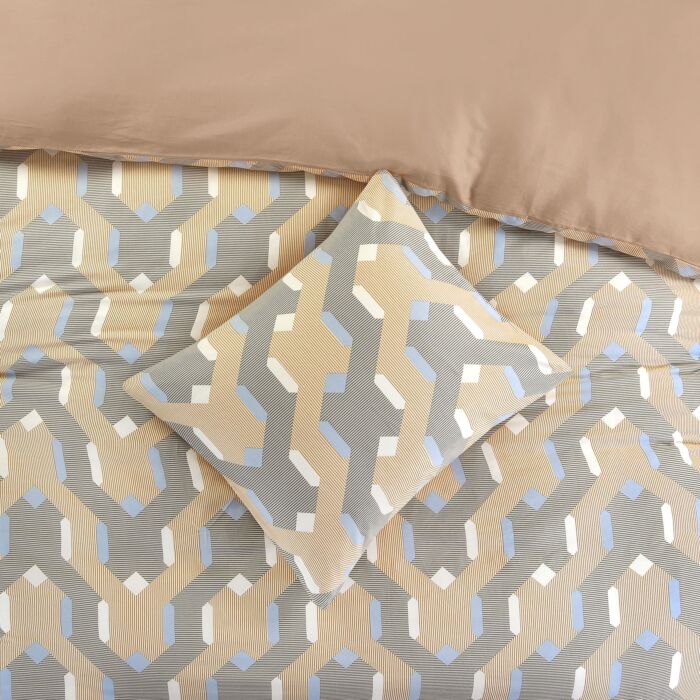 Linge de lit au style graphique
