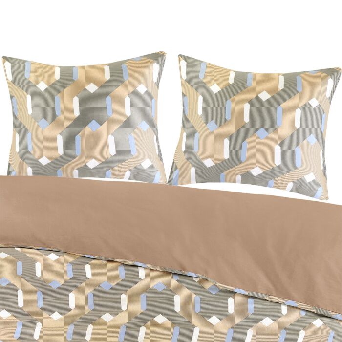 Linge de lit au style graphique