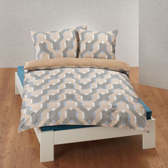 Linge de lit au style graphique