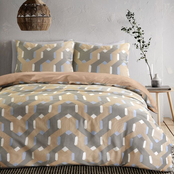 Linge de lit au style graphique