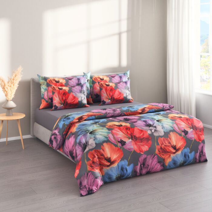 Bettwäsche mit grossen Blüten