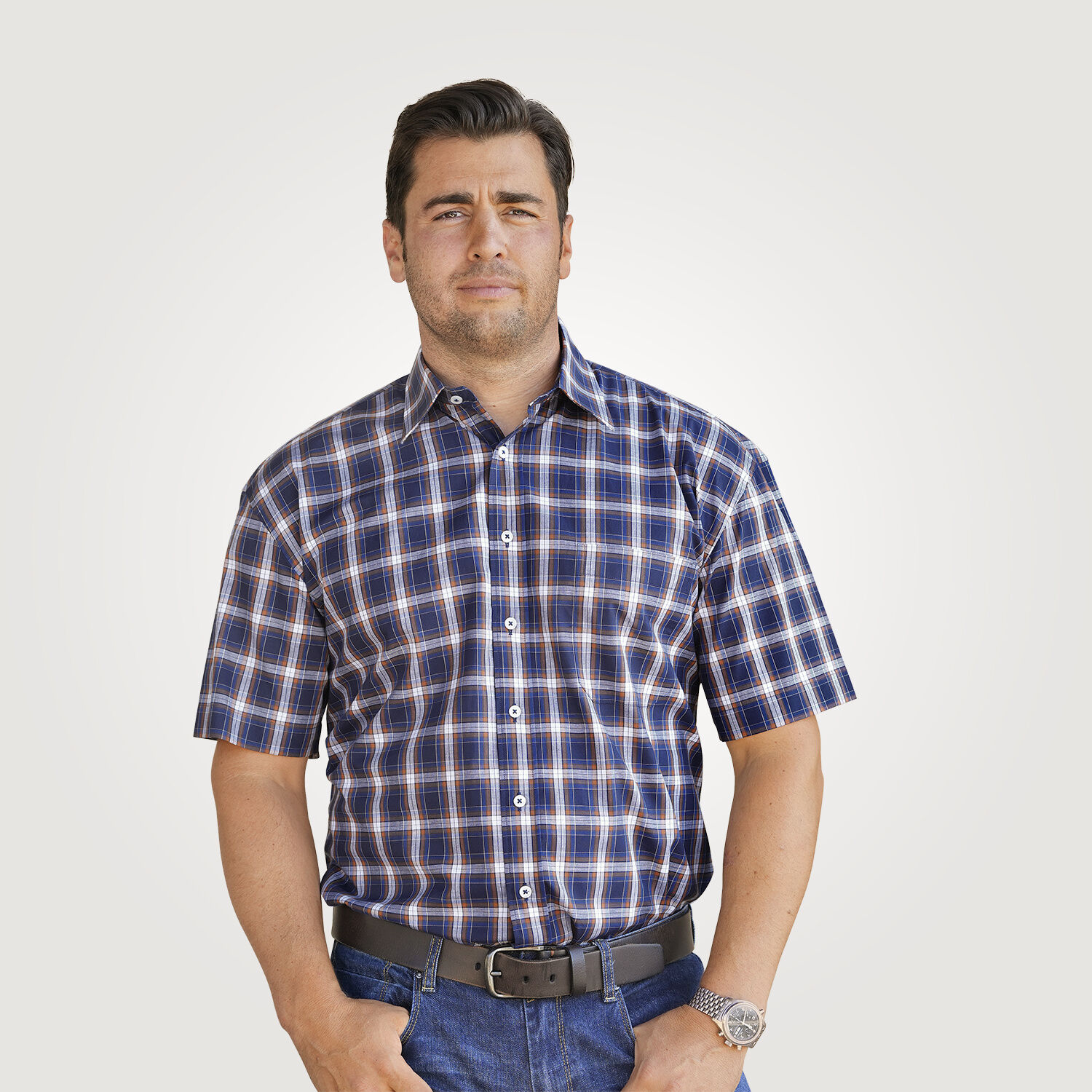 Generisch 2025 Chemise Boutonnée à Manches Courtes Pour Garçons Et