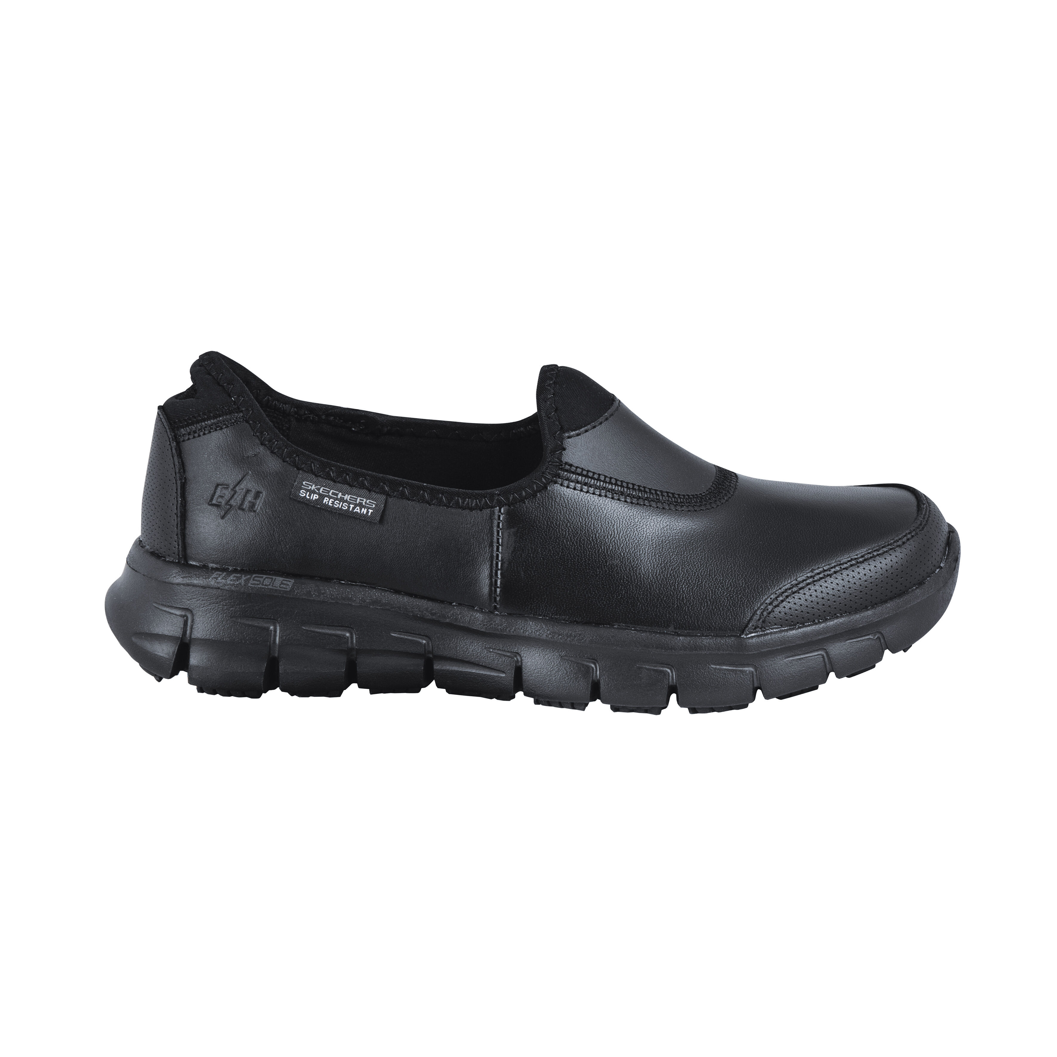 SKECHERS Schlupfschuh aus schwarz Lehner Versand