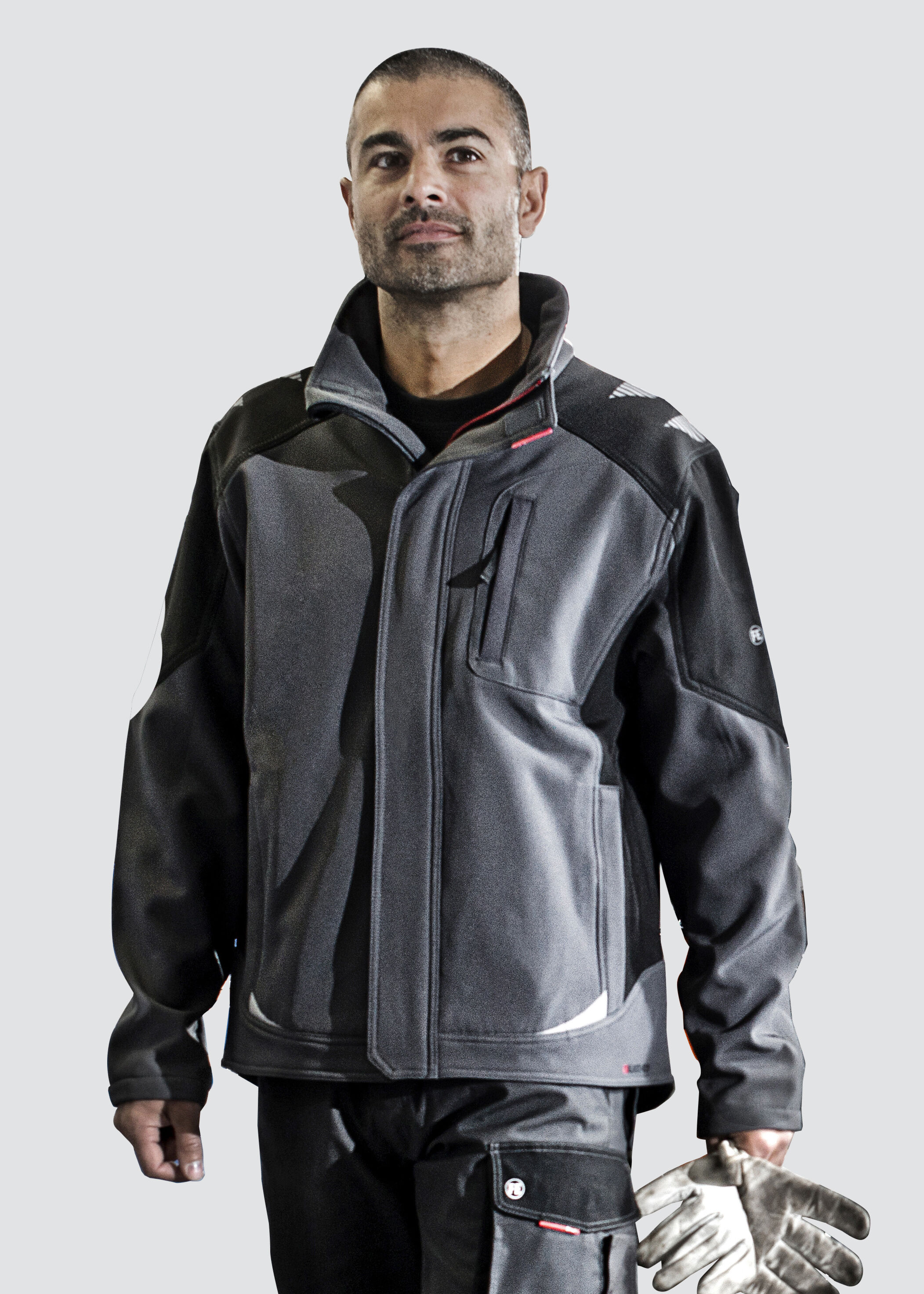 Veste Softshell 3 Couches Softshell Vert Et Noir Pour Paysagiste DASSY JAKARTA Veste Travail
