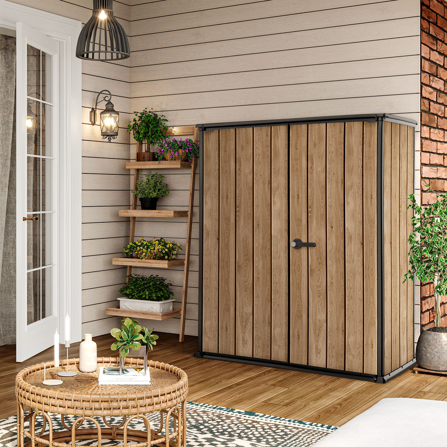 Gartenschrank Vertical Shed Ashwood - Keter günstig ⋆ Lehner Versand