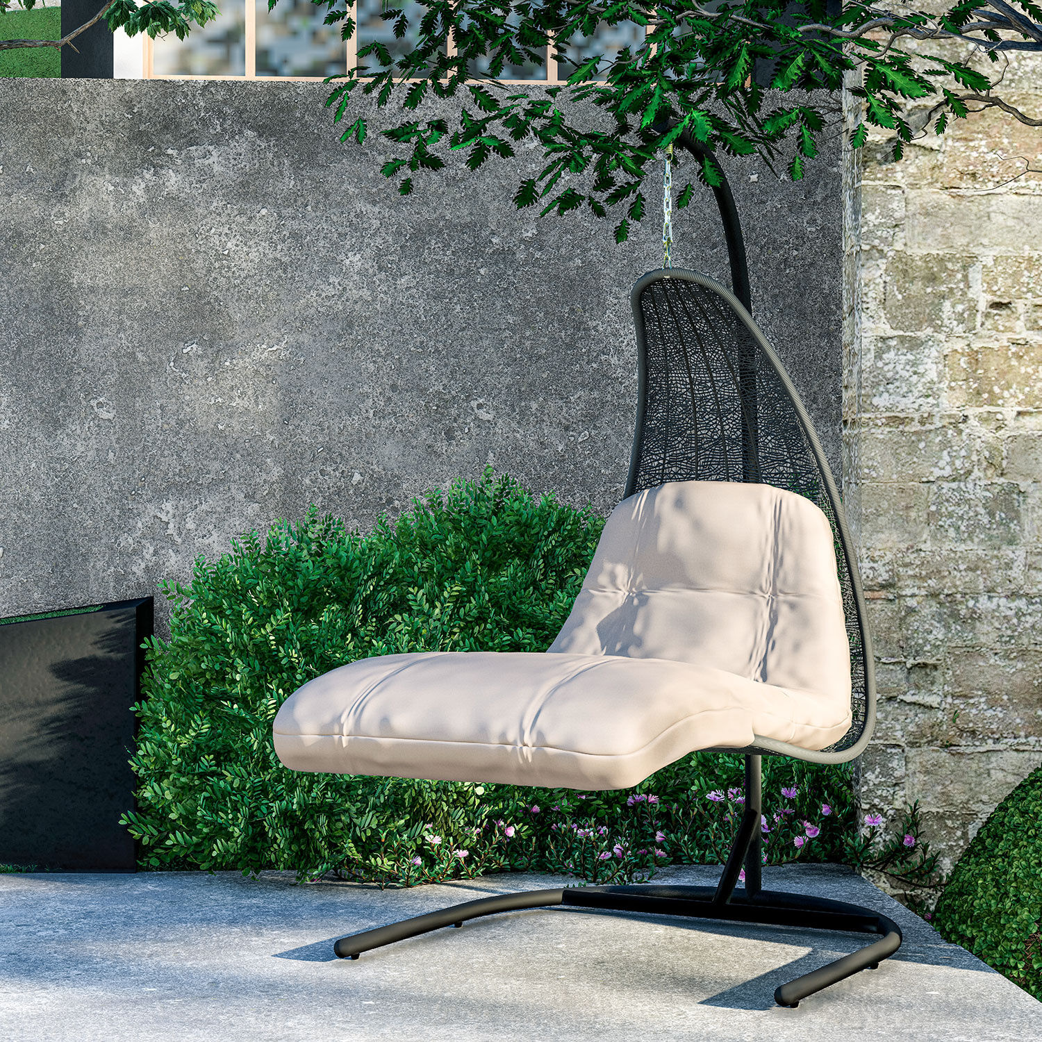 Linsition Fauteuil Suspendu, Chaise Suspendue, Chaise Longue Suspendue