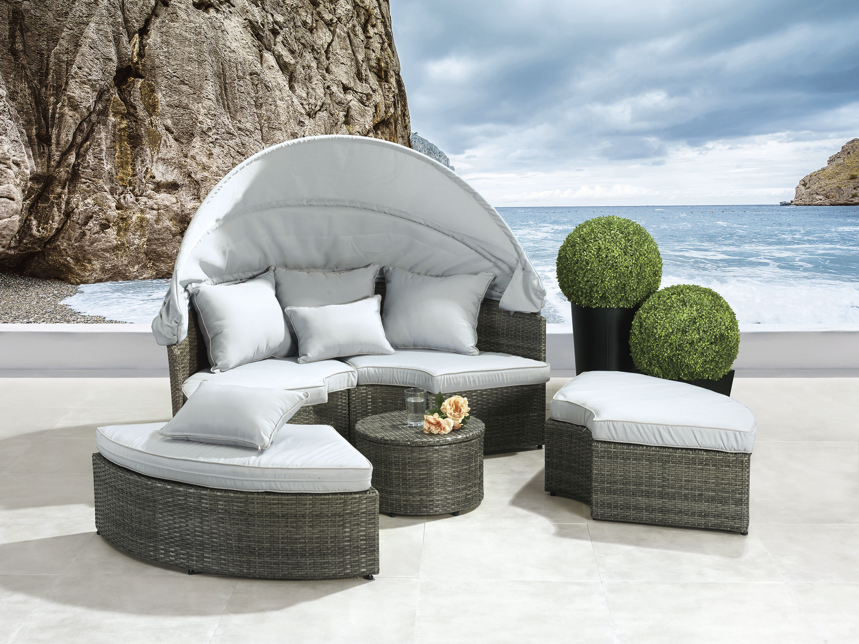 Rattan Lounge Mit Dach - Blogdejust