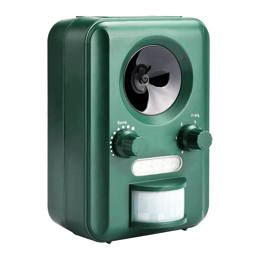 Répulsif Solaire Ultrasons Pour Oiseaux Et Animaux - 13 Sons - Étanche