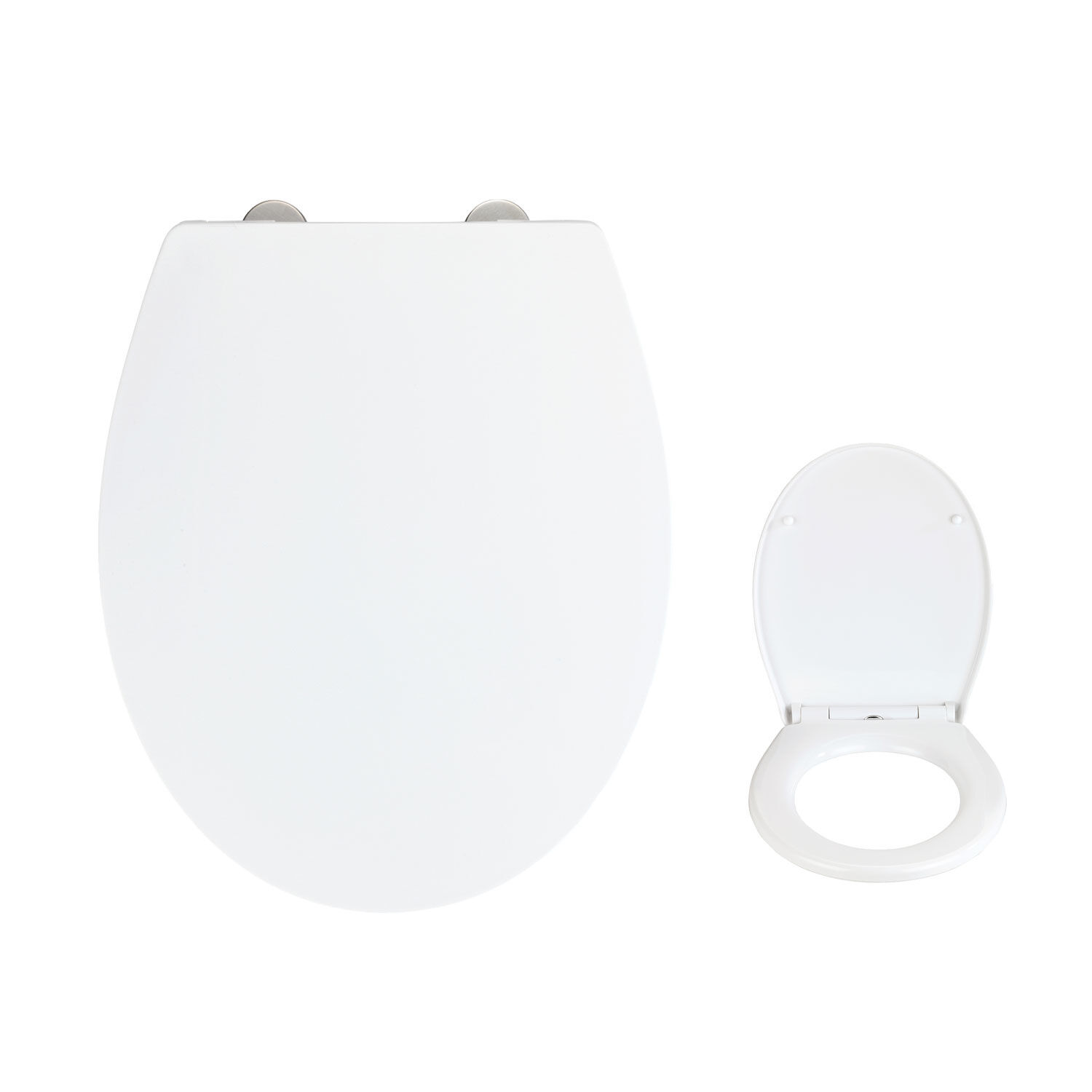 Abattant WC Avec Fermeture Automatique - Couvercle Toilette Amovible Incassable - Montage Facile
